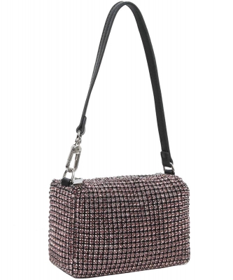 Allover Rhinestone Shoulder Bag LQ208 BLUSH
